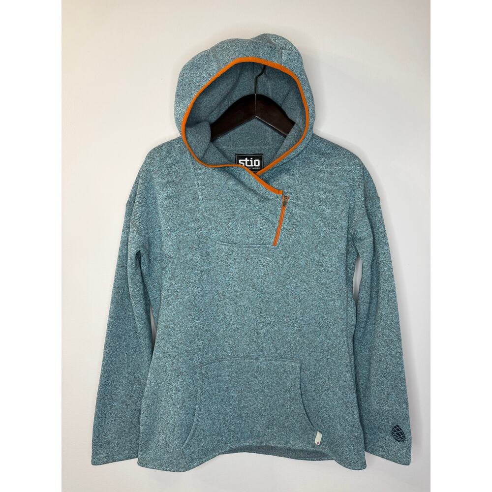 Stio Women's Sweetwater Fleece Hoodie Sweatshirt Blue Sz L